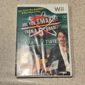 Are You Smarter Than A 5th Grader Game Time Nintendo Wii THQ 2009 Trivia